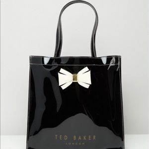 Ted Baker Black Icon Shopper Tote Bag *like new*